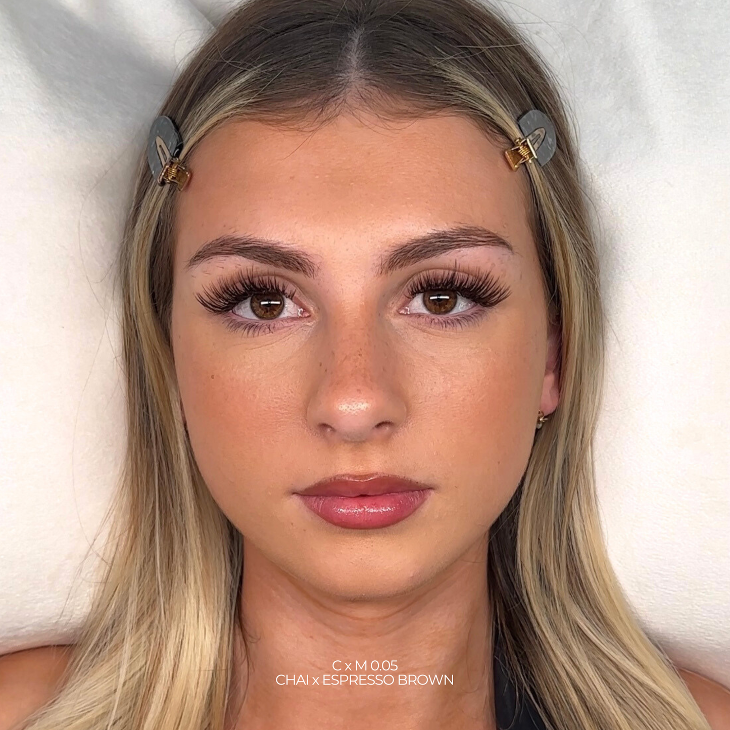 M Curl Chai Brown Lashes