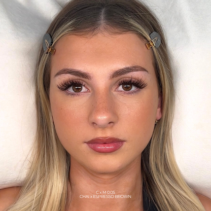 M Curl Chai Brown Lashes