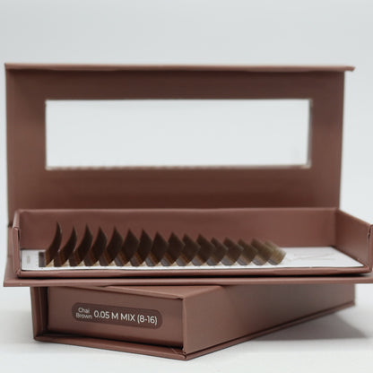 M Curl Chai Brown Lashes